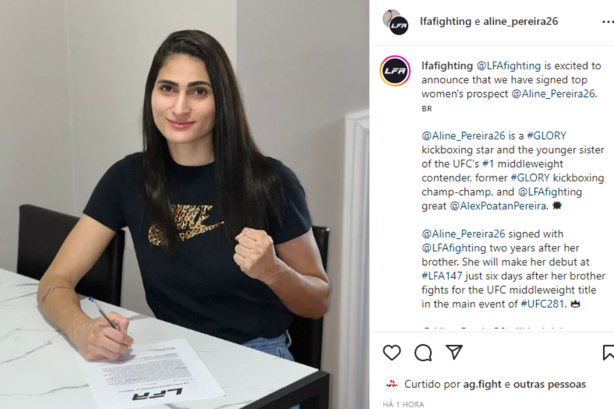 Irmã de Alex ‘Poatan’ assina com o LFA e marca estreia no MMA para novembro