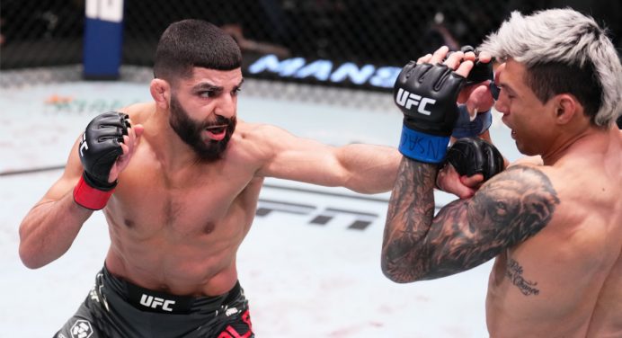 Alessandro Costa é nocauteado por Amir Albazi e estreia com derrota no UFC