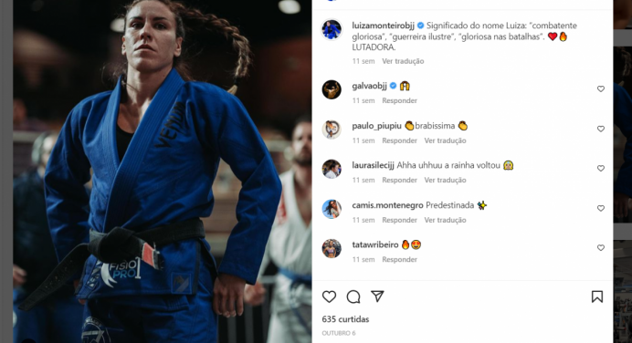 Multicampeã de jiu-jitsu diverge de ‘febre do Onlyfans’: “Tenho respeito pelo tatame”