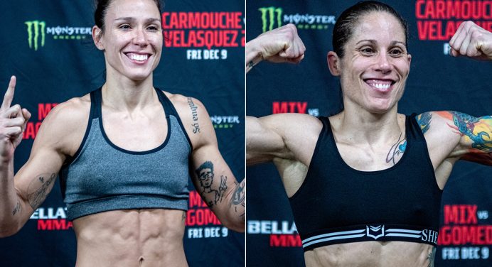 Juliana Velasquez e Liz Carmouche batem o peso e confirmam revanche no Bellator