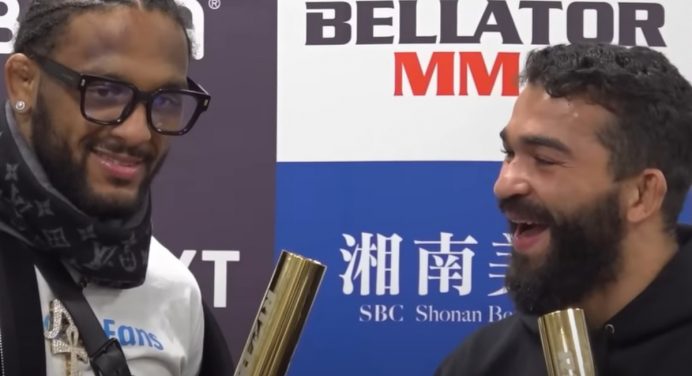 Clima de festa! Patrício Pitbull brinda com rival McKee após vitória no show Bellator vs Rizin