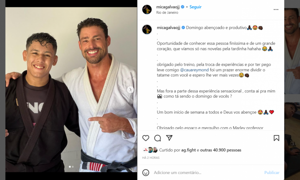 Rickson Gracie será interpretado por Cauã Reymond em filme