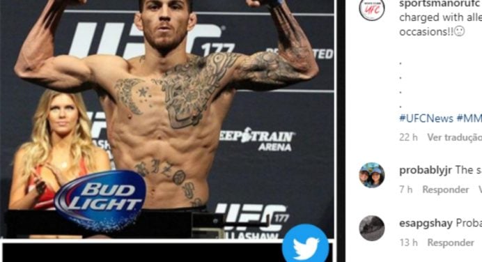 Ex-lutador do UFC é preso após suposta agressão à namorada