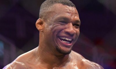 Jailton Malhadinho sorrindo após vitória no UFC Rio sobre Shamil Abdurakhimov.