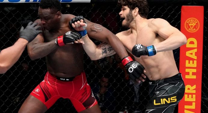 Philipe Lins atropela Ovince Saint Preux e conquista segunda vitória seguida no UFC