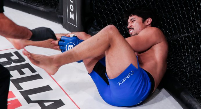Brasileiro sofre lesão semelhante a de Ronaldo Fenômeno no Bellator; veja