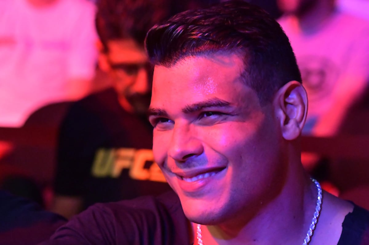 Paulo Borrachinha esteve na área VIP destinada aos lutadores na Jeunesse Arena, sede do UFC 283, no Rio de Janeiro