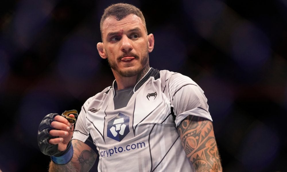 Renato Moicano após vencer Brad Riddell no card do UFC 281.