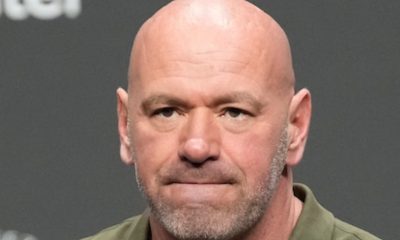 Dana White contesta repórter que perguntou sobre briga entre Jorge Masvidal e Kevin Holland nos bastidores do UFC 287.
