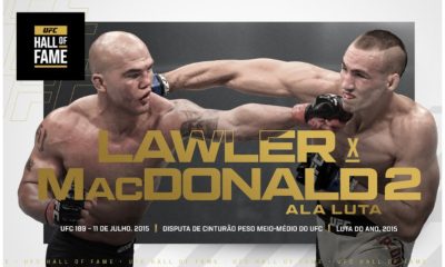 Lawler e MacDonald entraram no Hall da Fama do UFC pela luta protagonizada em 2015
