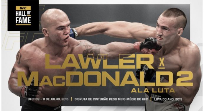 Luta entre Robbie Lawler e Rory MacDonald é induzida ao Hall da Fama do UFC