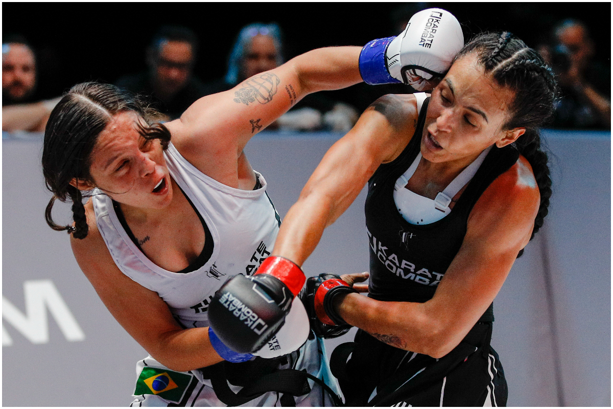 Com três lutas na liga, Ana Luiza Ferreira (à esquerda) volta à ação no dia 20 de maio, em Miami (EUA).