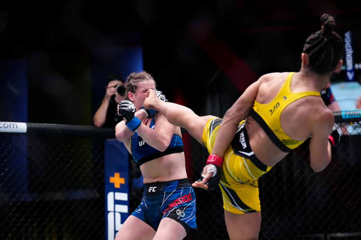 Natália Silva em ação no UFC Vegas 73