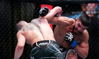 Amir Albazi e Kai Kara-France trocam golpes na luta principal do UFC Vegas 74.