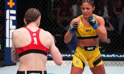 Gabriella Fernandes em ação no UFC Vegas 75, contra Tereza Bleda