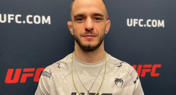 Agressivo, Lucas Almeida projeta vitória por nocaute no UFC Vegas 75