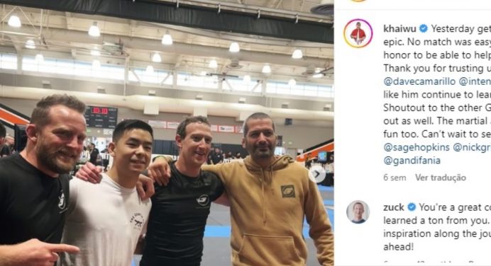 PFL anuncia contratação de parceiro de treino de Mark Zuckerberg