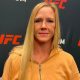 Holly Holm marca presença no media day do UFC Vegas 77.