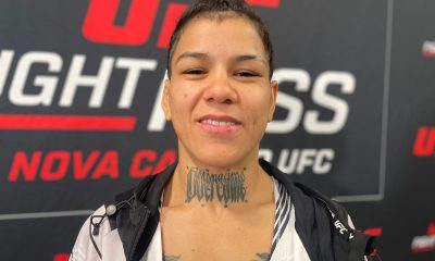 Denise Gomes conversa com a imprensa após o UFC 290