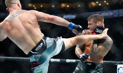 Gaethje surpreende Poirier com um chute alto preciso no UFC 291