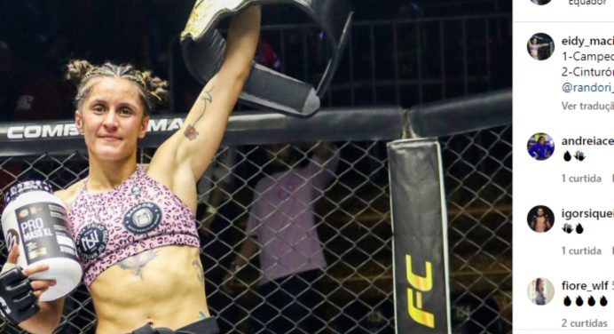 Equatoriana descobre gravidez um dia antes de luta de MMA