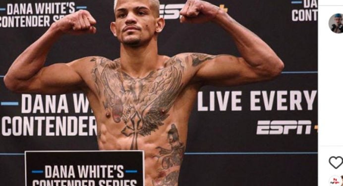 Parceiro de Do Bronxs ganha vaga no UFC 293 após ter luta cancelada no Contender Series