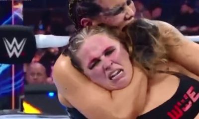 Ronda Rousey é finalizada por Shayna Baszler na WWE.