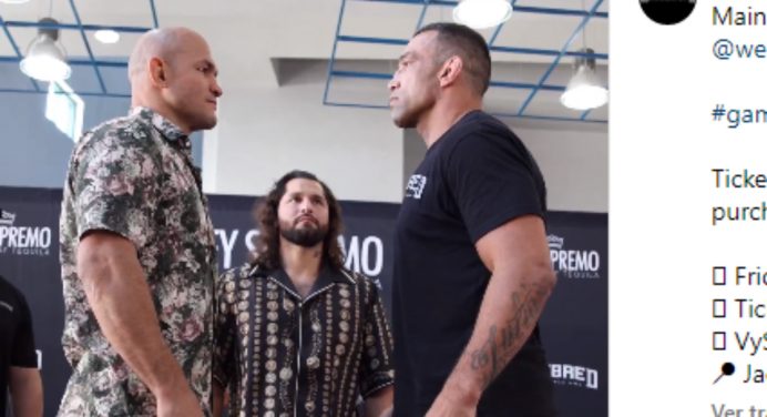 Junior Cigano e Fabrício Werdum fazem encarada tensa antes de revanche; veja
