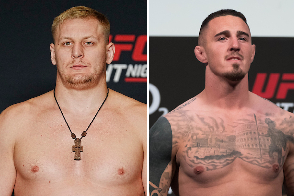 Sergei Pavlovich e Tom Aspinall duelam no UFC 295.