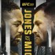 Pôster do UFC 295 foca na disputa Jones vs Miocic.