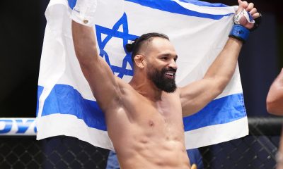 Michel Pereira carrega a bandeira de Israel no UFC Vegas 81
