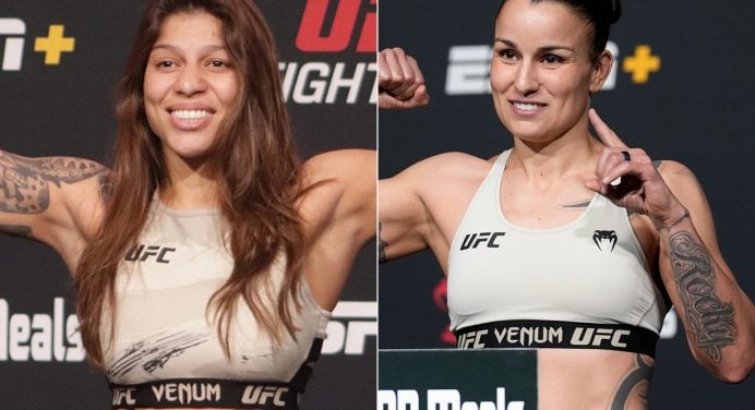 UFC encaminha Mayra Sheetara vs Raquel Pennington pelo cinturão vago dos pesos-galos