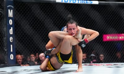 Ariane Lipski finaliza Casey O'Neill no UFC 296.