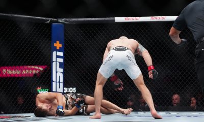 Josh Emmett nocauteou Bryce Mitchell no primeiro round no UFC 296