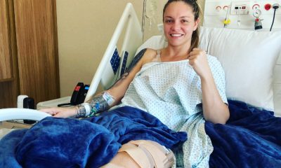 Tainara Lisboa posa após passar pelo procedimento cirurgico