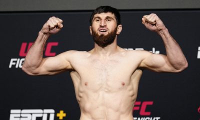 Magomed Ankalaev na pesagem oficial do UFC Vegas 84.