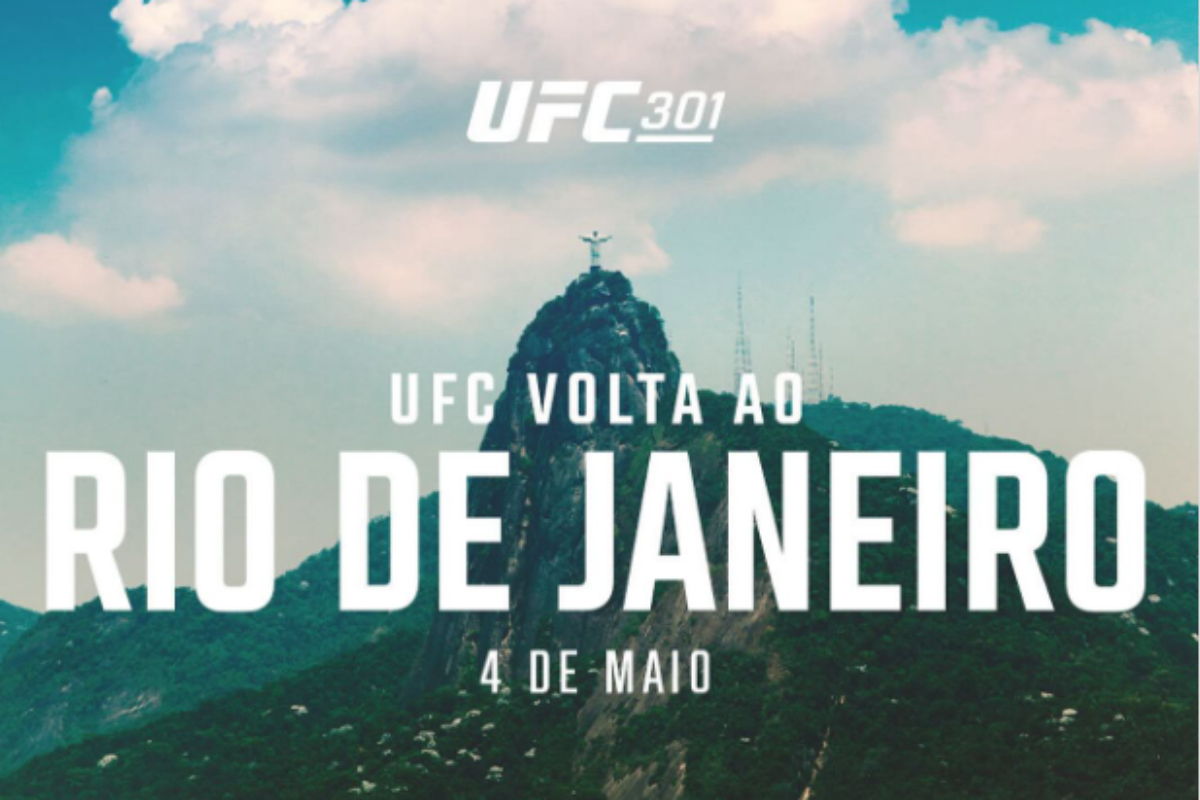 O UFC Rio acontece no dia 4 de maio de 2024.