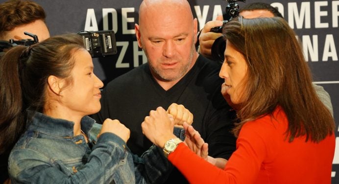 Antigas rivais, Zhang Weili e Joanna Jedrzejczyk protagonizam encontro amigável; veja