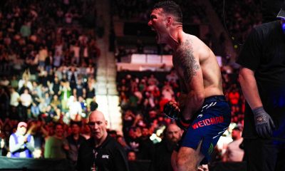 Weidman grita e vibra com vitória no UFC Atlantic City