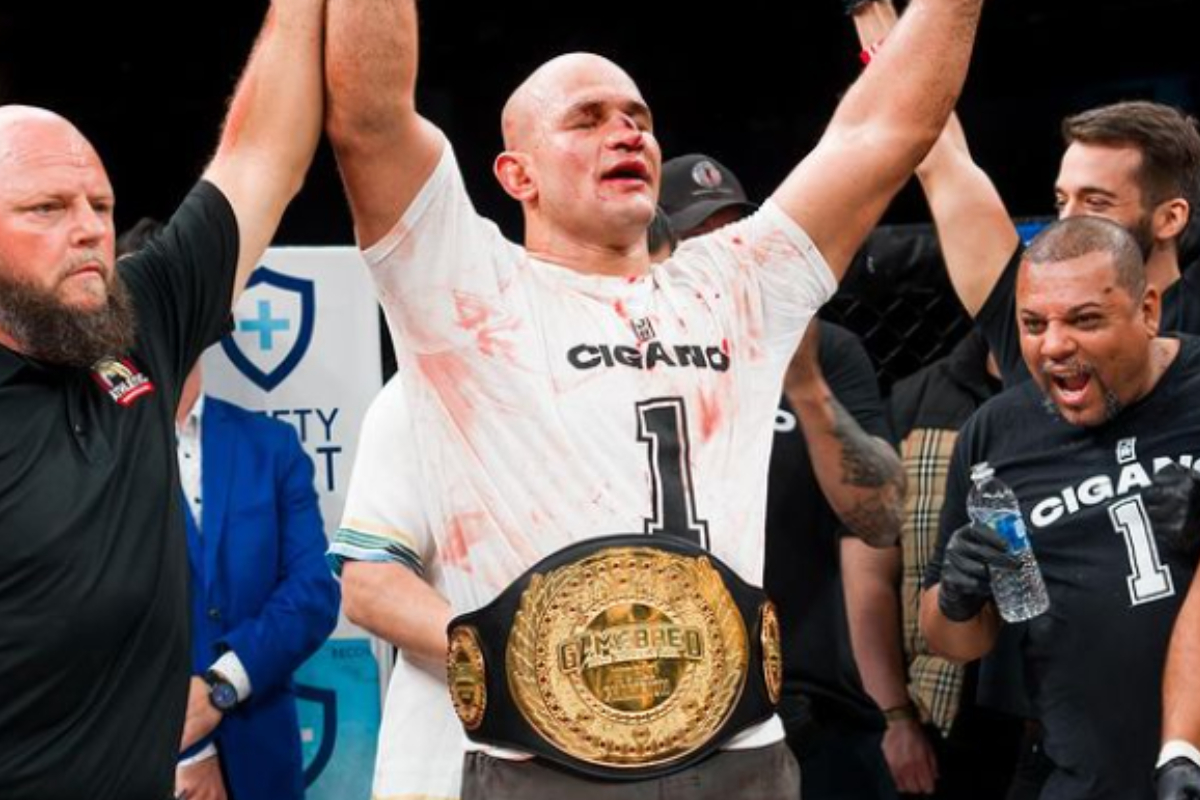 Brutal! Junior Cigano nocauteia rival e conquista cinturão no MMA sem luvas