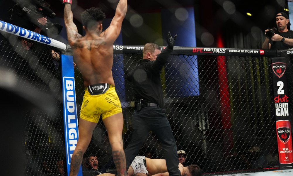 Estreante, Vinicius Lok Dog vence com joelhada voadora no UFC Vegas