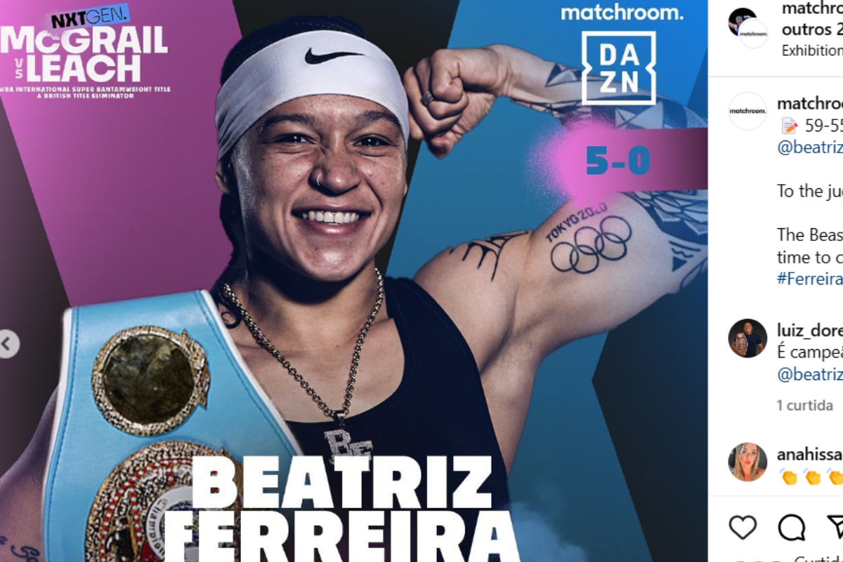 Bia Ferreira se sagrou campeã mundial de boxe pela IBF.