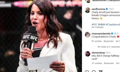 Charly Arnolt entrou para a história como a primeira announcer mulher do UFC.