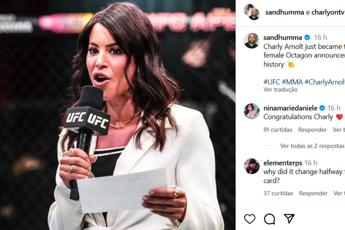 Charly Arnolt entrou para a história como a primeira announcer mulher do UFC.