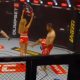 Lutador iraniano chuta ring girl em evento russo de MMA.