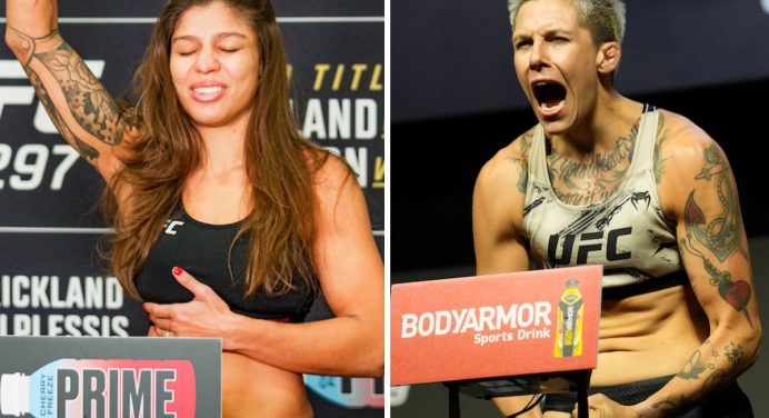 Mayra Sheetara mede forças com Macy Chiasson no UFC 303, em junho