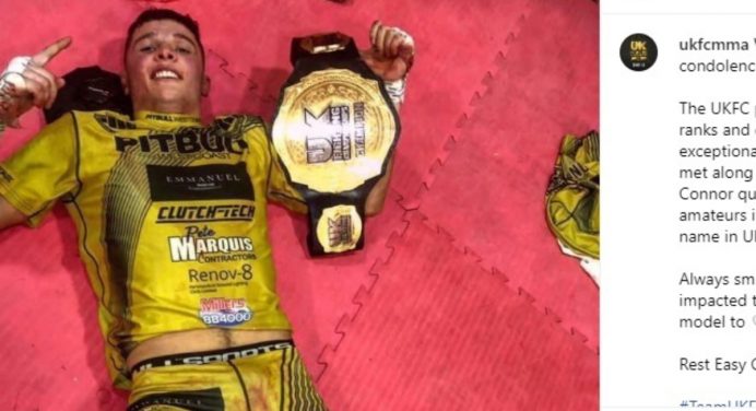 Luto nos esportes de combate! Promessa do MMA morre aos 26 anos