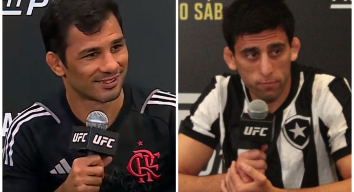 Flamengo vs Botafogo! Pantoja e Erceg levam rivalidade do futebol para o UFC Rio