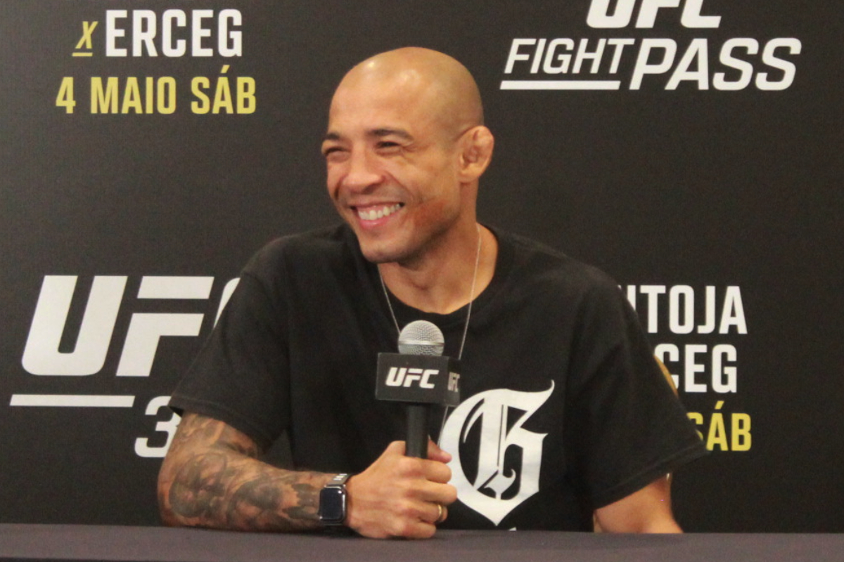 José Aldo explica encarada tensa com rival no UFC Rio: “Quanto mais apimentar, melhor”