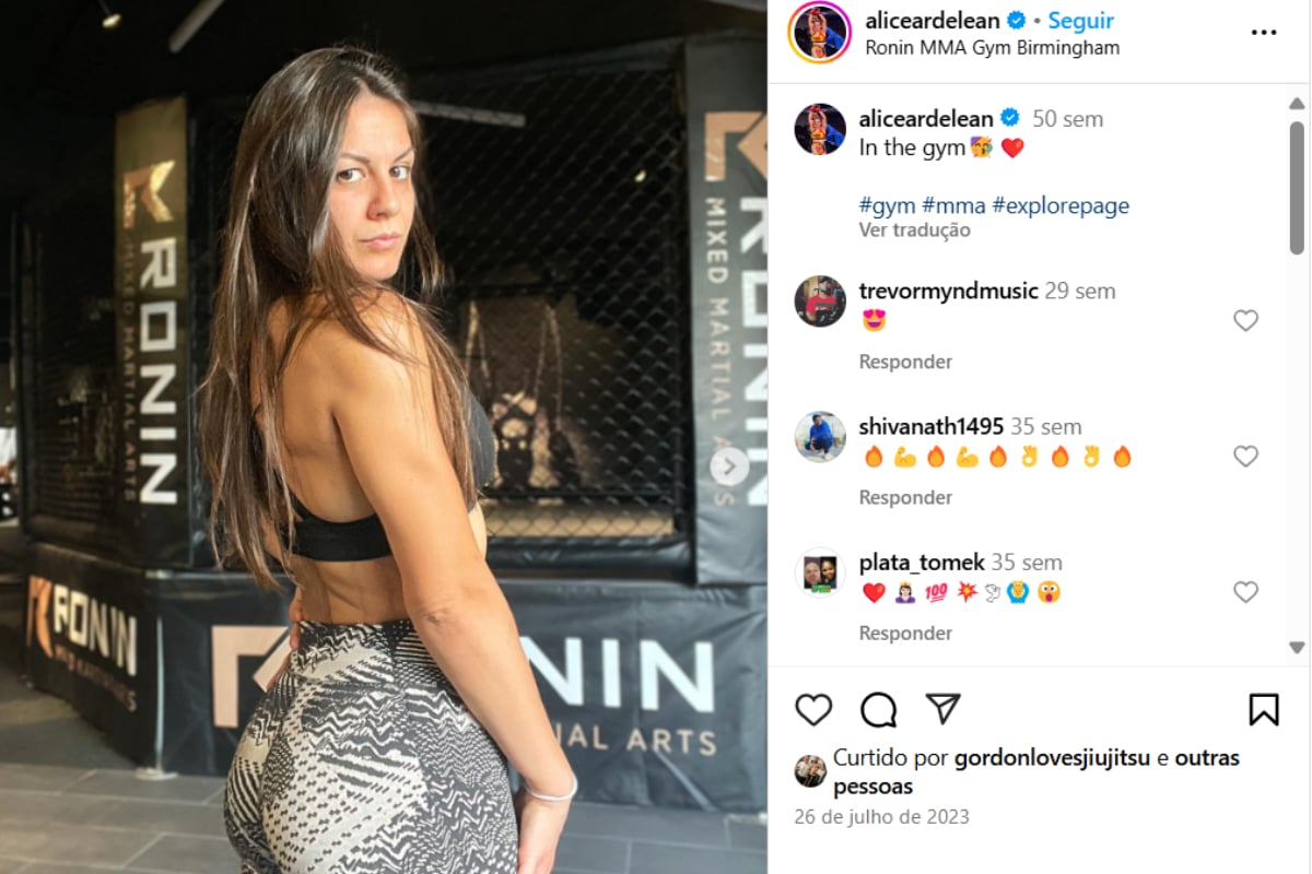 Estrela do TikTok, a lutadora Alice Ardelean foi contratada pelo UFC.